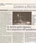 Libero Amleto-Tinturìa 'u to nomu è fimmina. Al Teatro Musco.